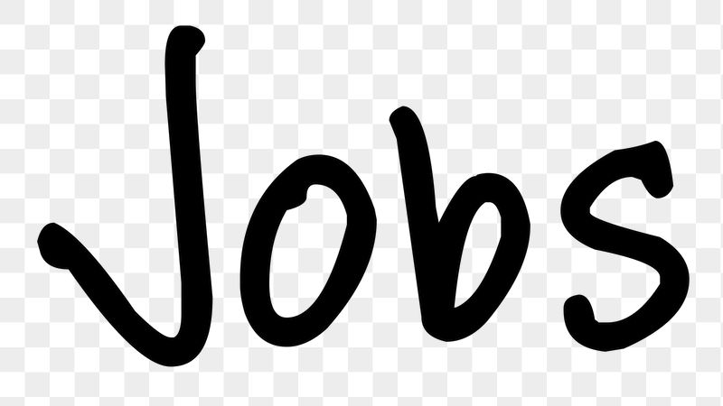 Jobs word png, simple typography | Free PNG - rawpixel