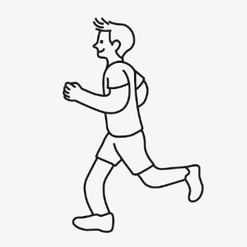 Jogging man clipart, healthy lifestyle | Free Vector Illustration - rawpixel