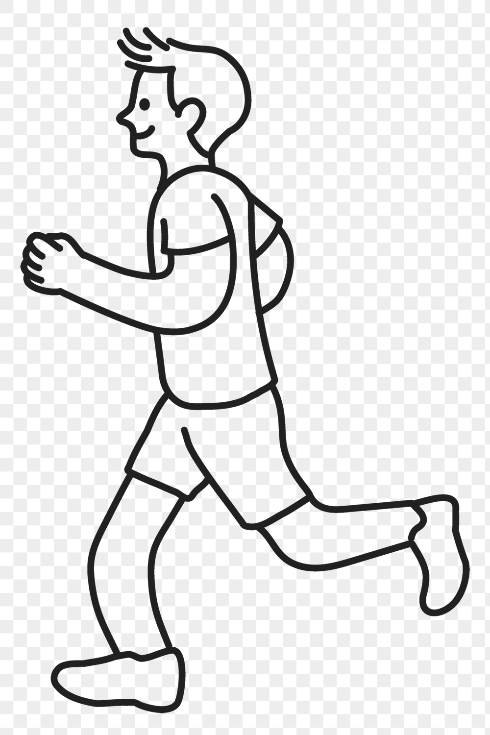 Jogging man png sticker, exercise | Free PNG Illustration - rawpixel