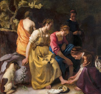 Johannes Vermeer&rsquo;s Diana and her Nymphs… | Free public domain illustration