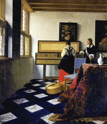 Johannes Vermeer&rsquo;s The Music Lesson… | Free public domain illustration