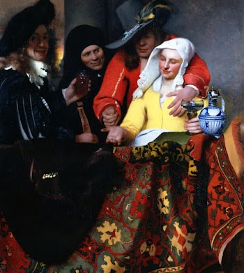 Johannes Vermeer&rsquo;s The Procuress (1656)… | Free public domain illustration