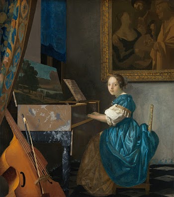 Johannes Vermeer&rsquo;s Young Woman Seated… | Free public domain illustration