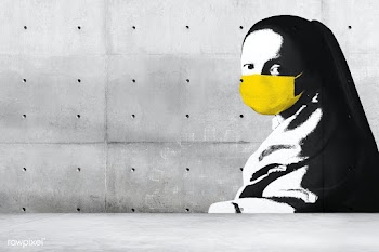 Johannes Vermeer&rsquo;s young woman wearing a face mask during corona.. | Free  illustration - 2317061