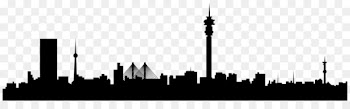 Johannesburg Skyline Silhouette Photography Art - city silhouette 