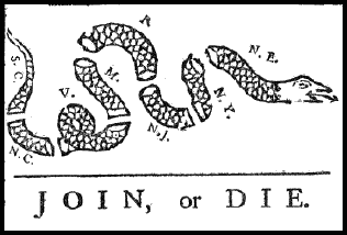 Join or die by B Franklin - /American_History/revolution ...