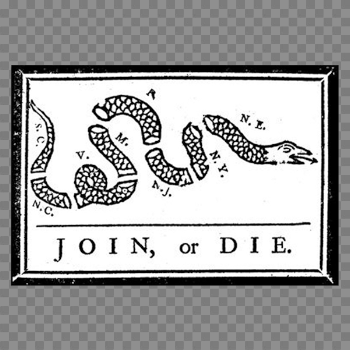 Join or Die Flag Polyester 3x5 - FlagBlvd.