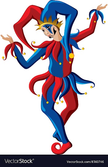 Joker Clown Drawing vector image