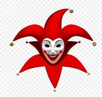 Joker Playing card Stock photography - Vector red clown 