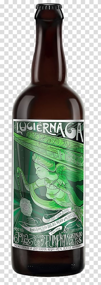 Jolly Pumpkin Artisan Ales Beer bottle Pale ale, beer transparent background PNG clipart
