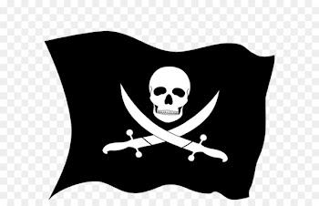 Jolly Roger Piracy Flag Clip art - Pirate flag PNG 