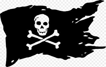 Jolly Roger Piracy Flag Decal Buccaneer CC0 - Silhouette,Skull ...