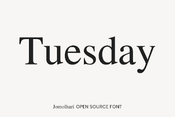 Jomolhari open source font by Christopher | Free Font Add-on - rawpixel