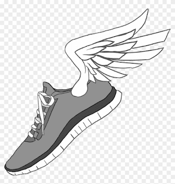 Jordan - Shoe With Wings Drawing, HD Png Download - 1800x1800 ...