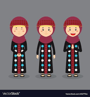 jordania character with various expression