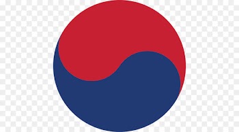Joseon Flag of South Korea Yin and yang Taegeuk Hangul - korean vector 