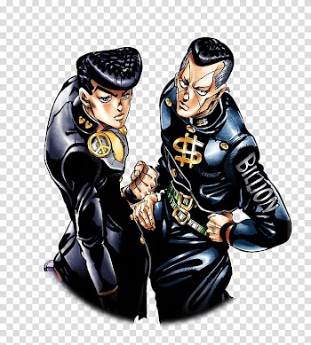 Josuke Higashikata Okuyasu Nijimura Anime JoJo's Bizarre Adventure Manga, Anime transparent background PNG clipart