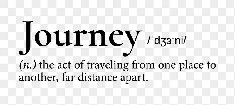 Journey png dictionary word sticker, | Free PNG - rawpixel