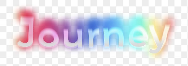 Journey png word sticker, neon | Free PNG - rawpixel