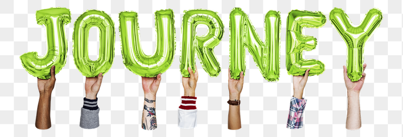 Journey word png, hands holding | Free PNG - rawpixel