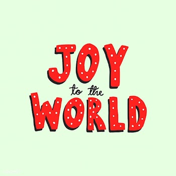 Joy to the world typography in red | Free stock vector - 472493