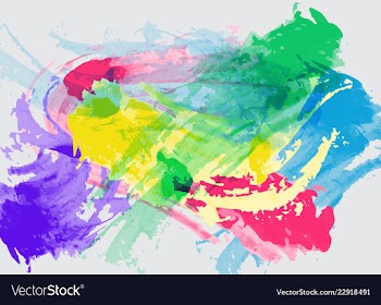  					Joyful abstract colorful ink splatter background vector&nbsp;image														