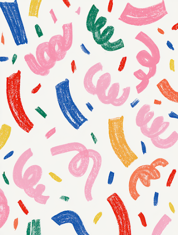 Joyful Birthday Party Confetti Pattern