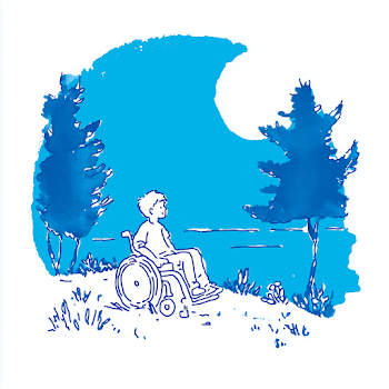 Joyful Child in Wheelchair at Sunny Park