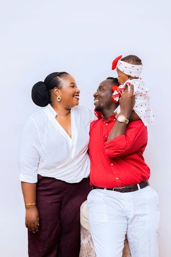 Joyful Family Portrait with Baby