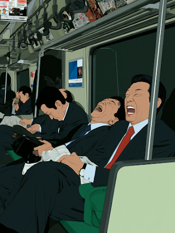 Joyful Laughter in a Crowded Subway