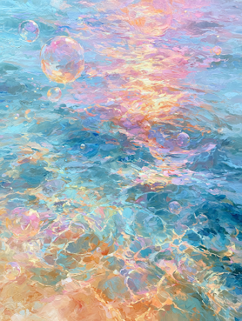 Joyful Oasis: A Dance of Water and Light