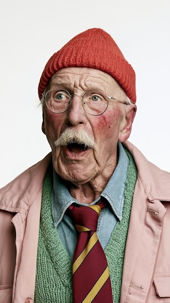 Joyful Portrait of a Retired Train Driver and Amateur Choir Singer
