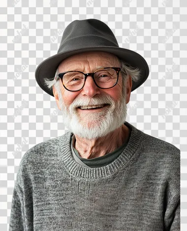 Joyful Smiles: A Portrait of a 65-Year-Old Grandfather Joyful Smiles: A Portrait of a 65-Year-Old Grandfather