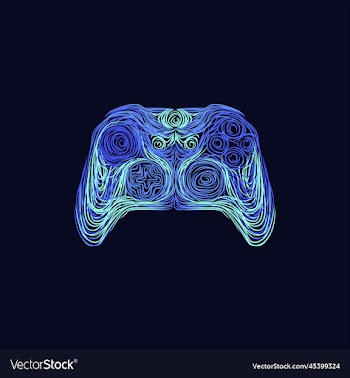 joystick controller artwork design