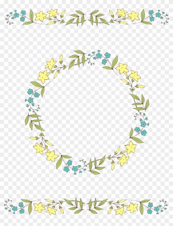 Jpeg Download Png Download - Vintage Flower Circle Border