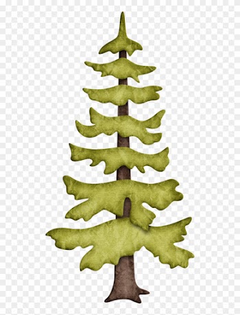 Jss Happycamper Pine Tree 3 - Woodland Trees Clip Art