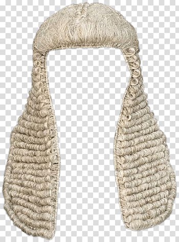 Judge wig transparent background PNG clipart