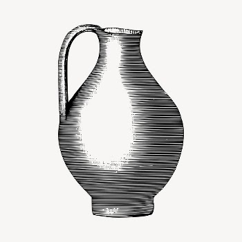 Jug clipart, vintage hand drawn | Free Vector - rawpixel