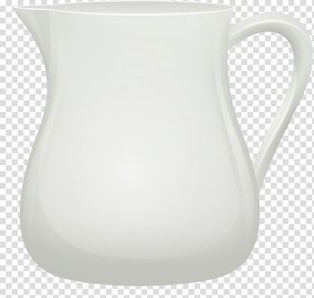 Jug Cup White, White cup transparent background PNG clipart