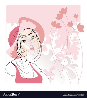Jug milk girl vector image