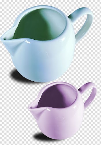 Jug Teapot White, Small white glaze powder enamel kettle transparent background PNG clipart