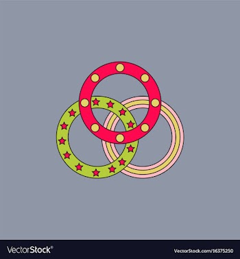 Juggling rings vector image