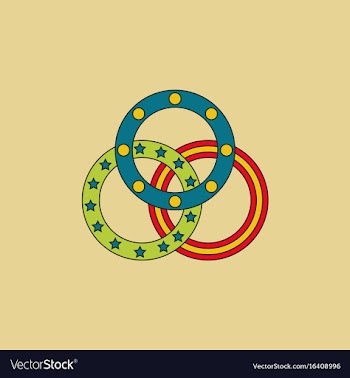 Juggling rings vector image