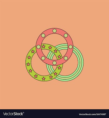 Juggling rings vector image