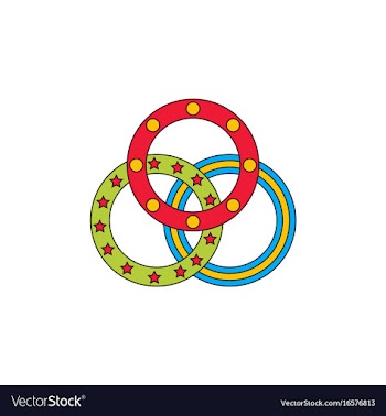 Juggling rings vector image