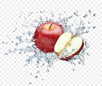 Juice Apple Water Food Stock photography - Wash the apple 