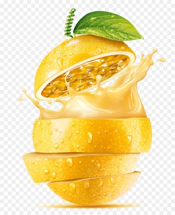 Juice Cocktail Dried fruit - Sliced ​​lemon juice splash effect 
