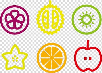 Juice Lemon Fruit Orange, simple pen different fruits transparent background PNG clipart