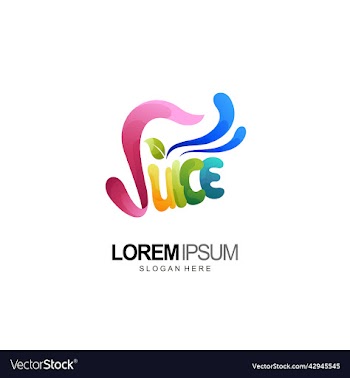 juice logo type design and template