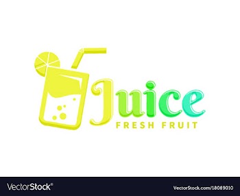 Juice logo vector image
